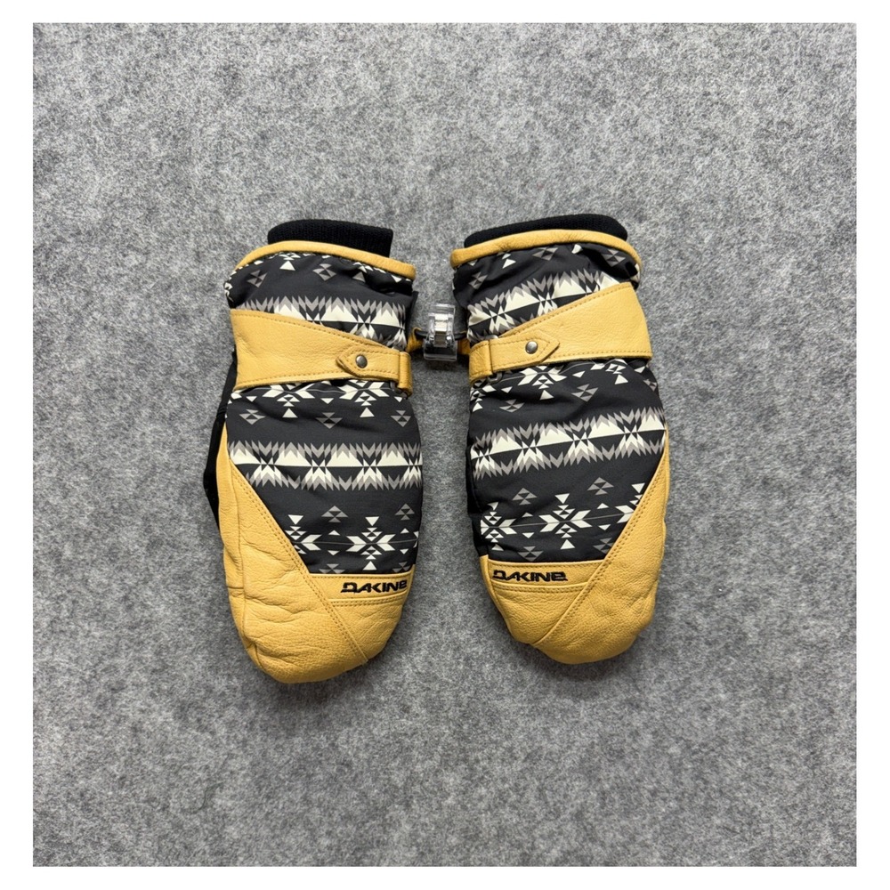 Dakine Firebird Mitt Womens XS Gore-Tex Leather Ski Snowboard Mittens Tan Black